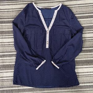 Zara polka dot blouse